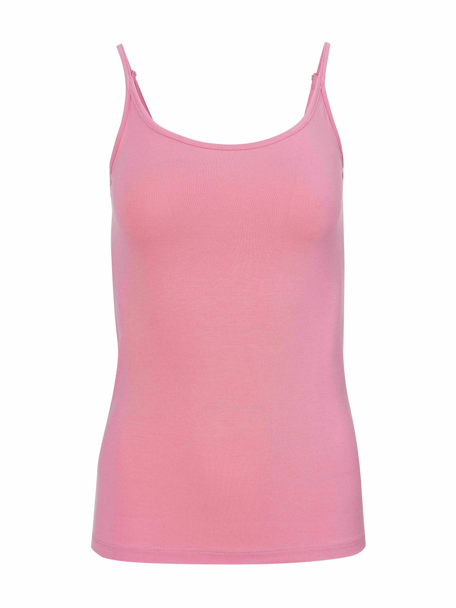 Hella Spaghetti Top | Plain Pink