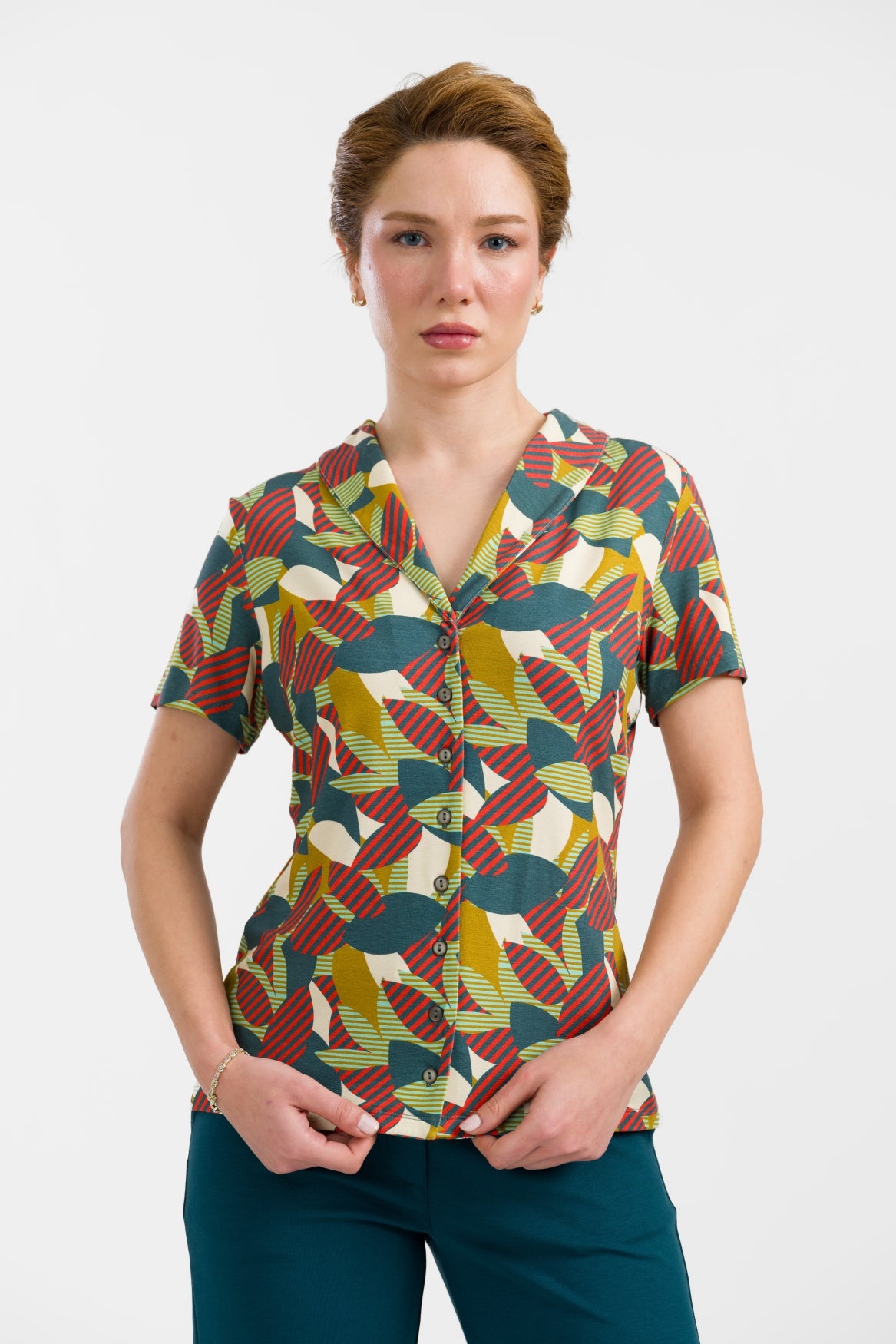 Iris Blouse Short Sleeve | Leave