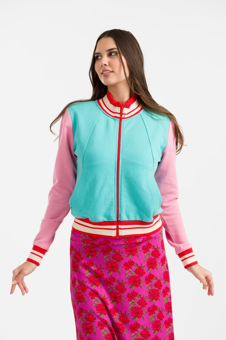 Lana Sweat Jacket | Turquoise