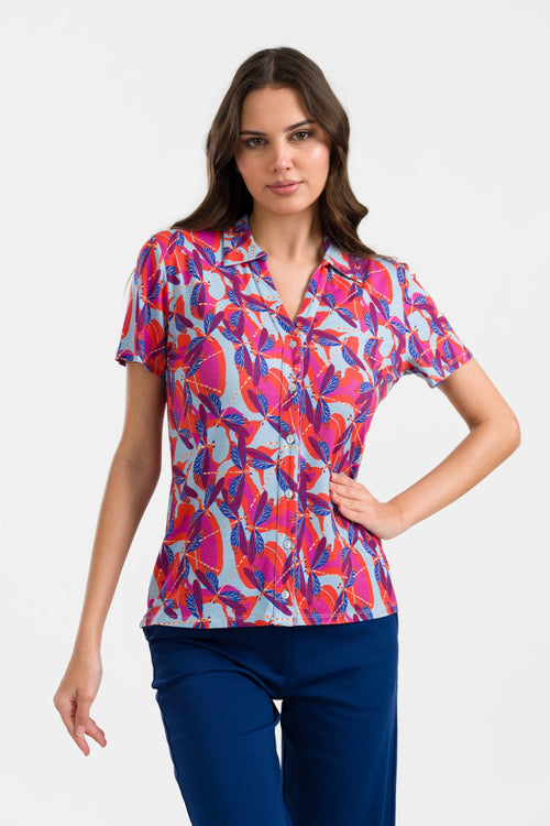 Lena Blouse Short Sleeve | Dragonfly Disco