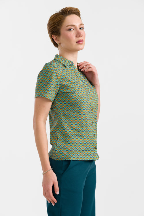 Lena Blouse Short Sleeve | Groovy