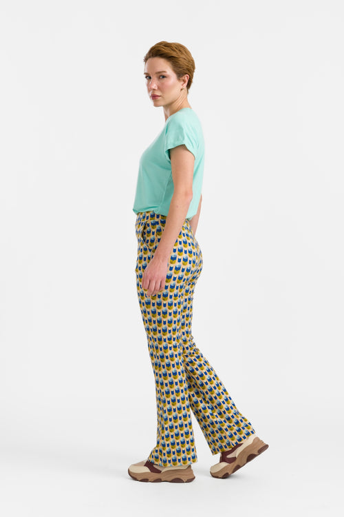 Lieke Flared Pants | Artificial Flower
