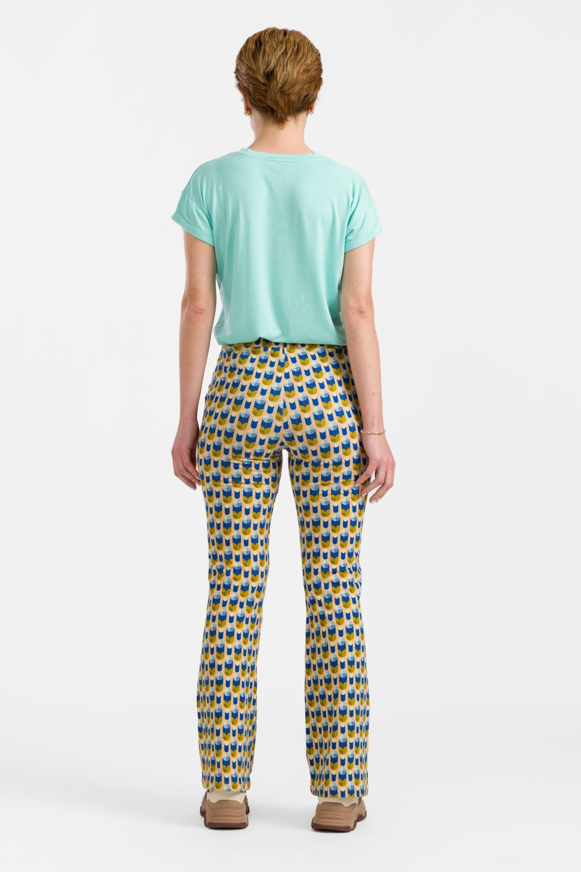 Lieke Flared Pants | Artificial Flower