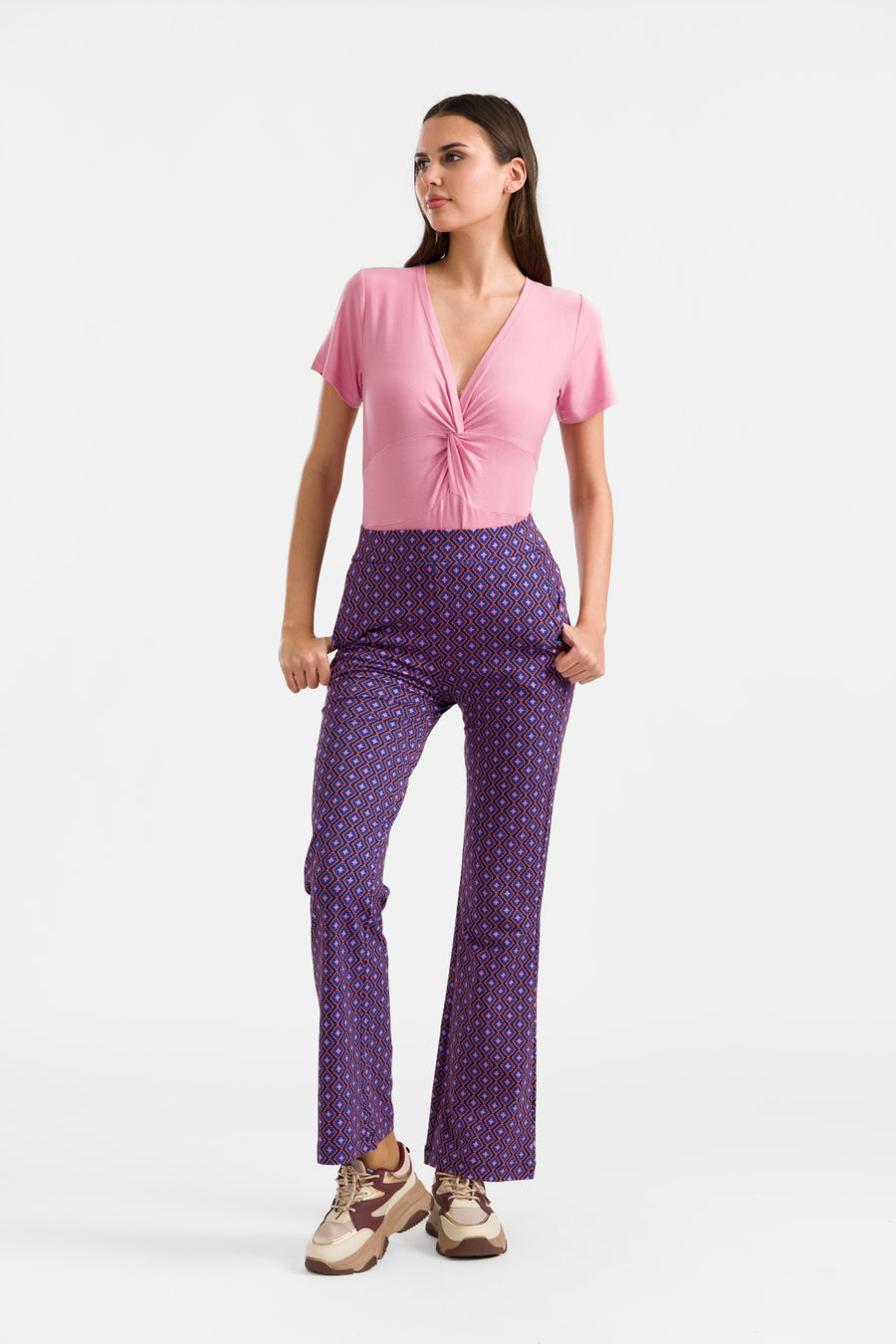 Lieke Flared Pants | Funky Squares