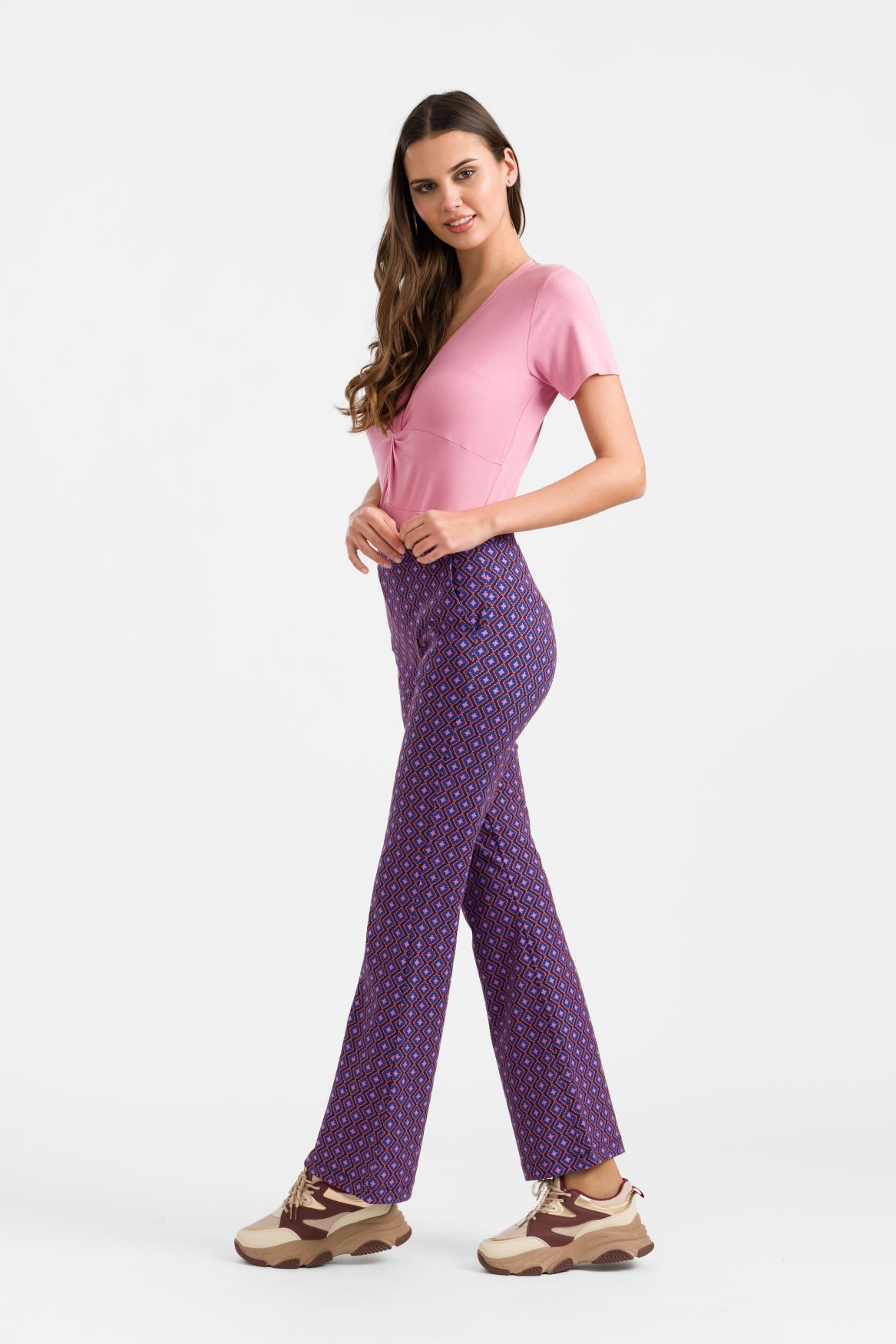 Lieke Flared Pants | Funky Squares