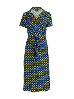 Marilyn Dress Short Sleeve | Retro Flowers