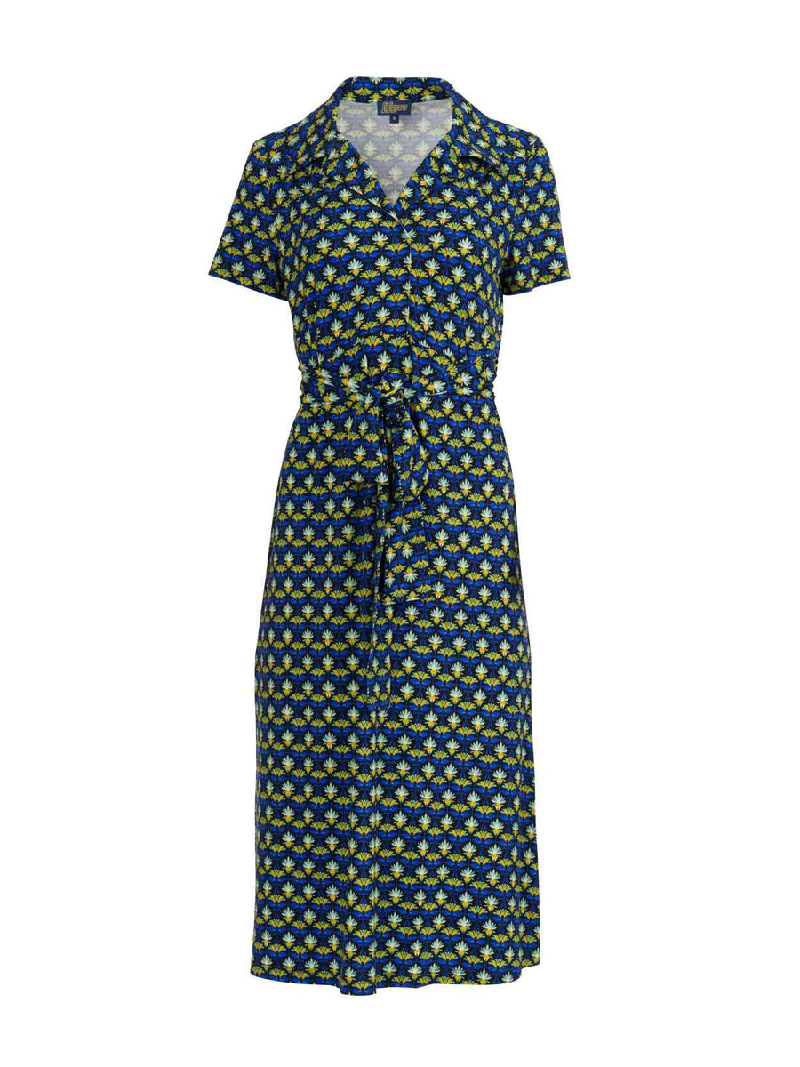 Marilyn Dress Short Sleeve | Retro Flowers