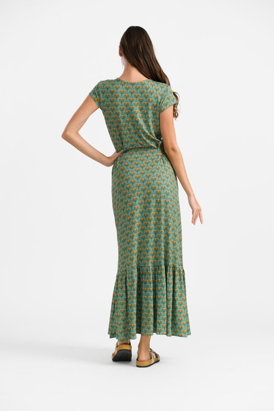 Maud Maxi Dress Short Sleeve | Blooming