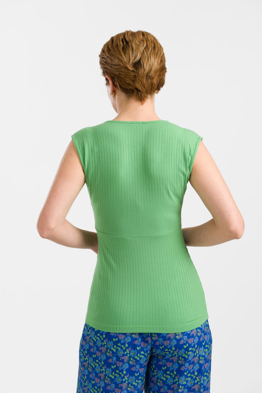 Monroe Top | Rib Green