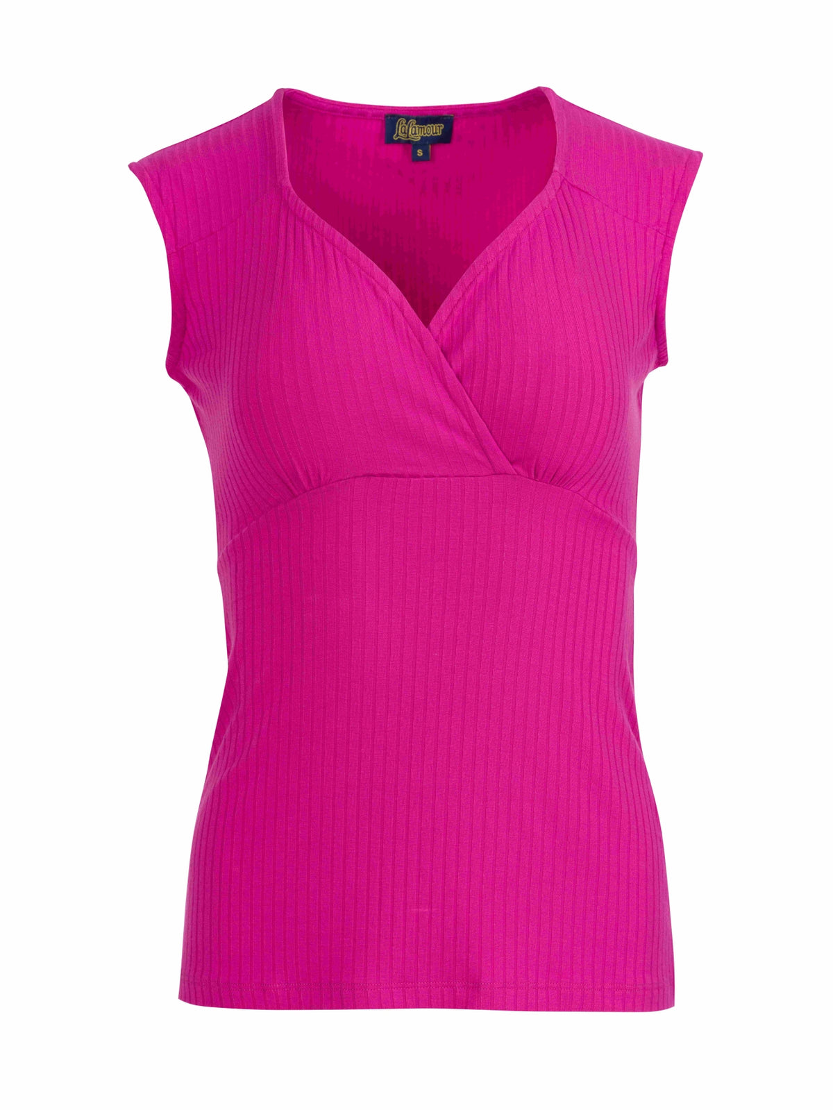 Monroe Top | Rib Fuchsia