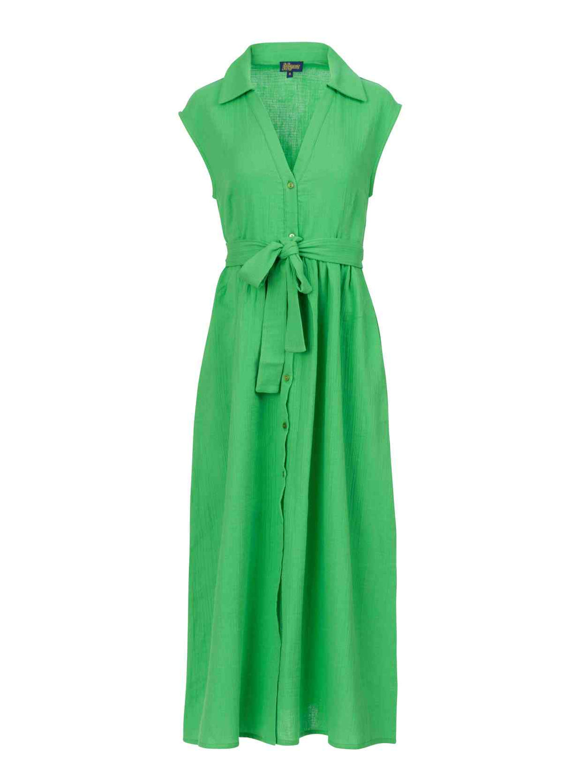 Nikki Dress | Crinkle Green