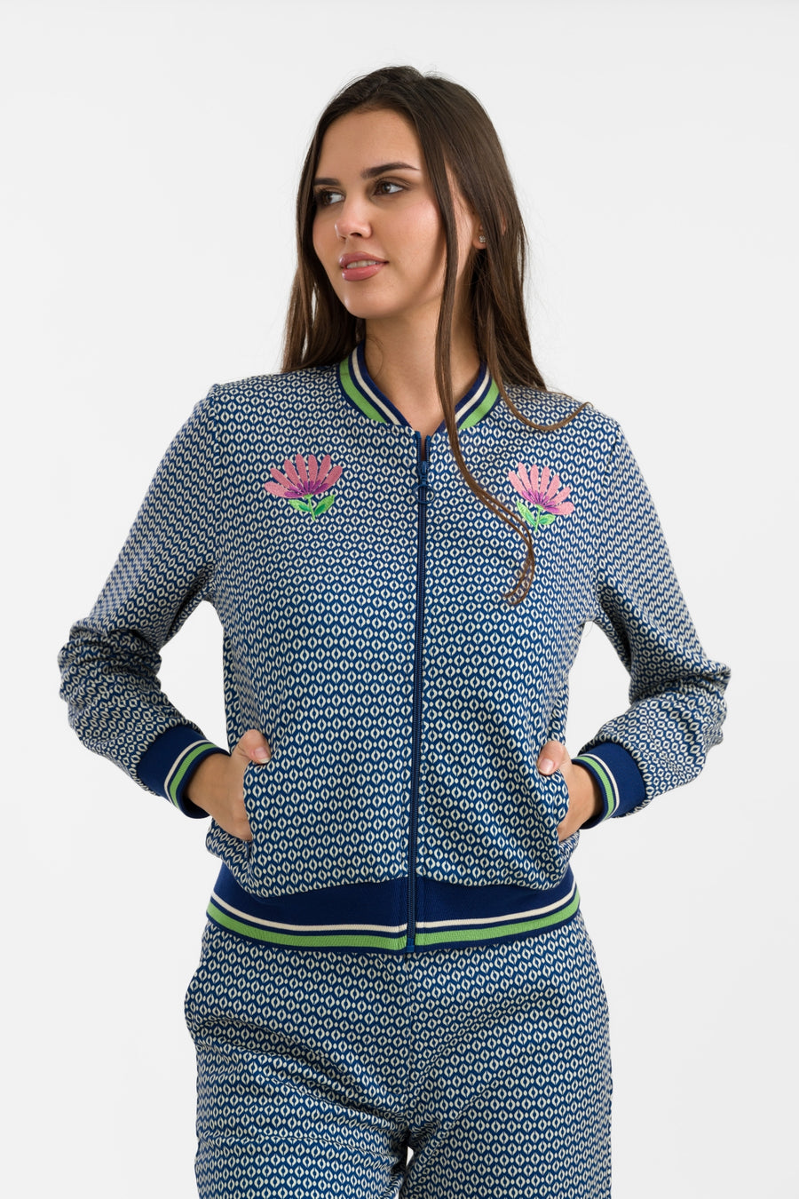 Nora Bomber Jacket | Simply Navy