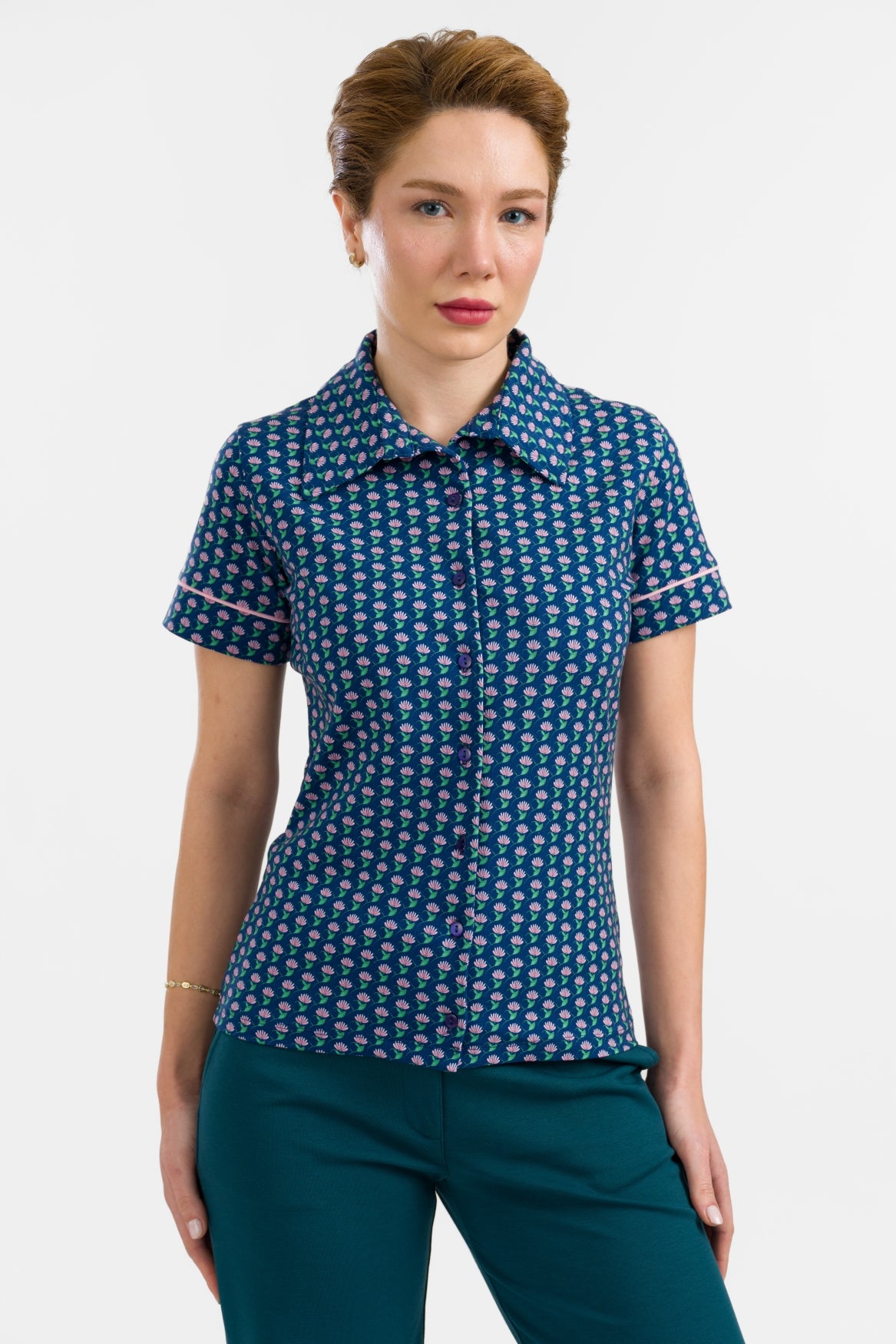 Sara Blouse Short Sleeve | What About Flowers