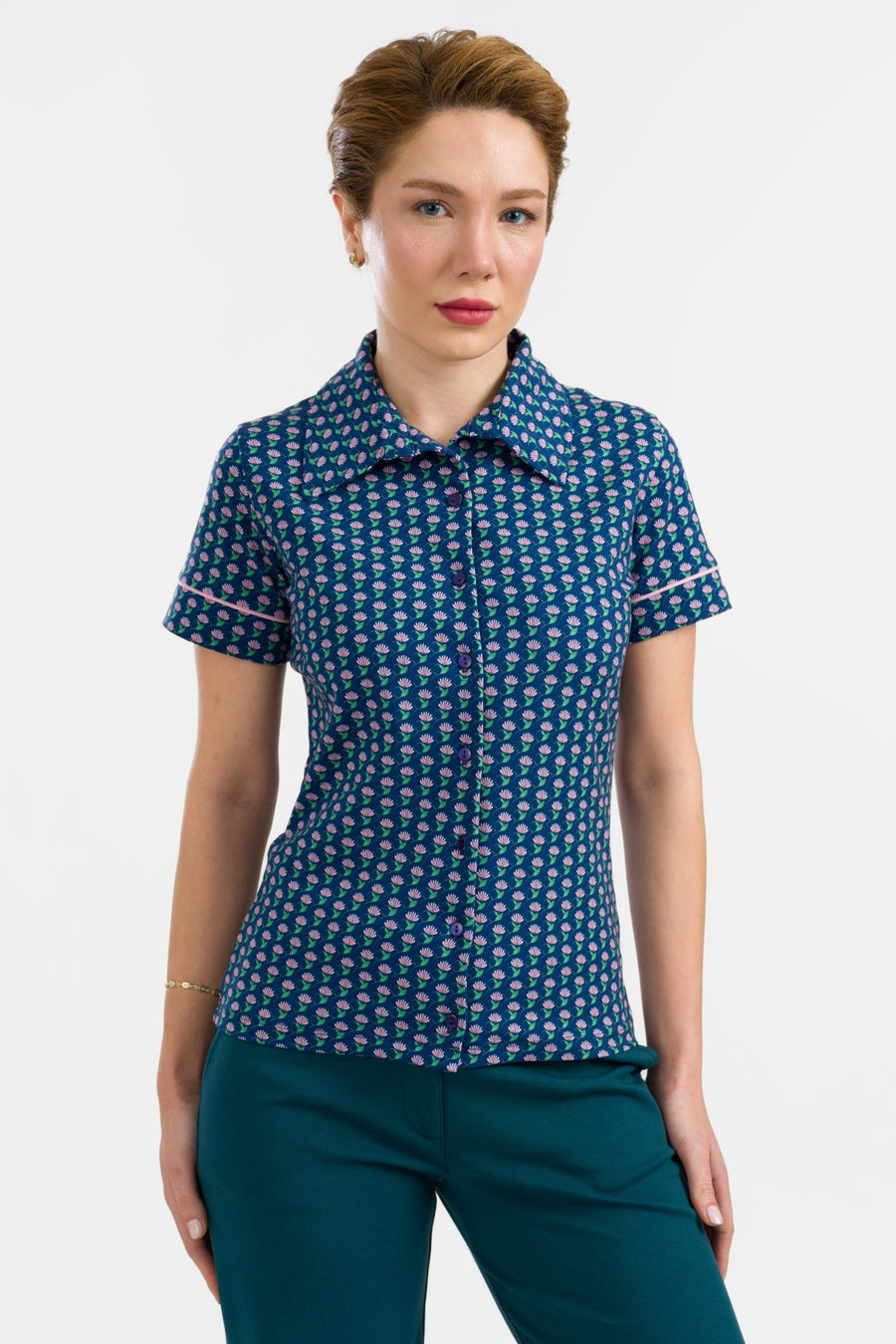 Sara Blouse Short Sleeve | What About Flowers