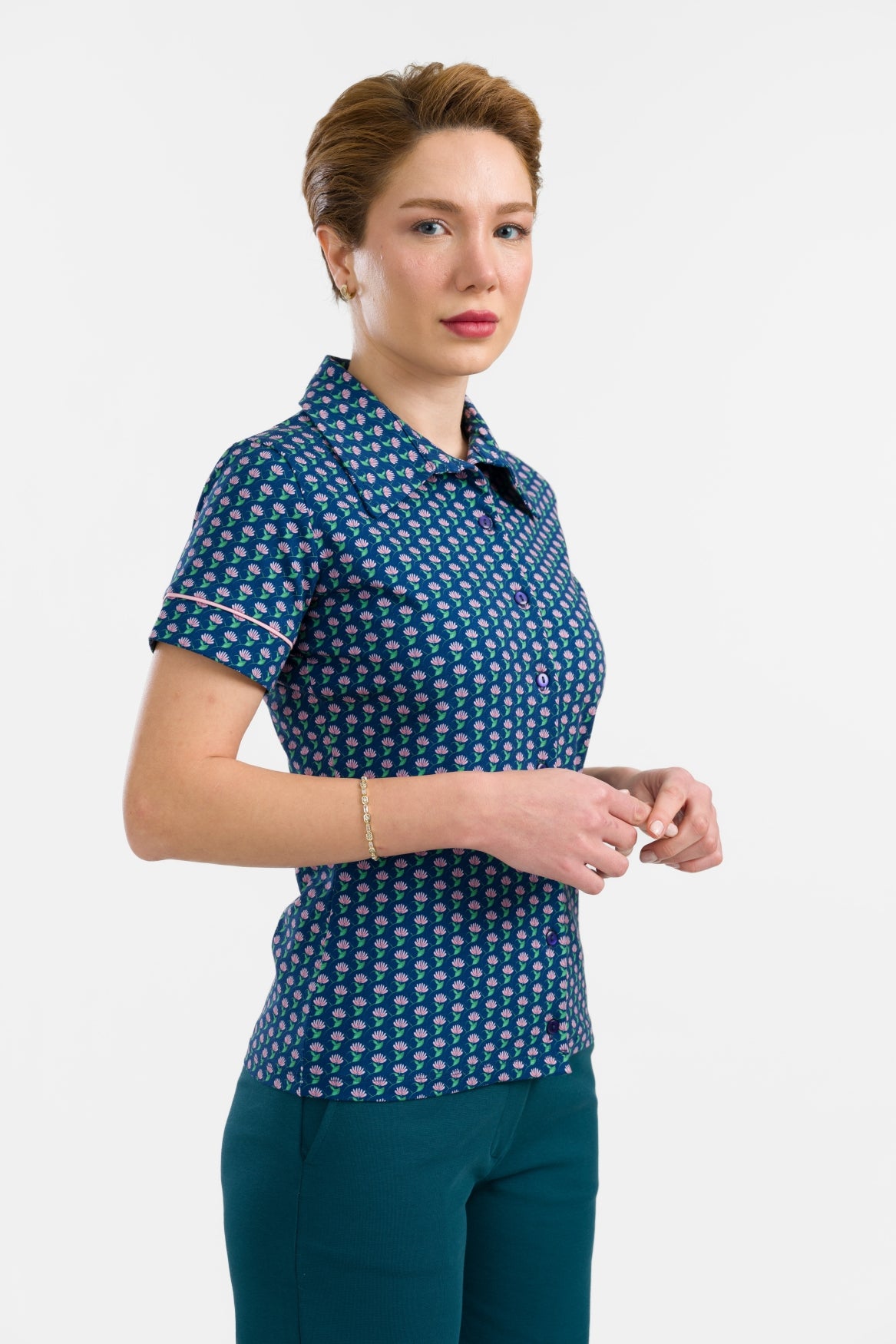 Sara Blouse Short Sleeve | What About Flowers