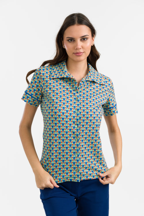 Sara Blouse Short Sleeve | Robin