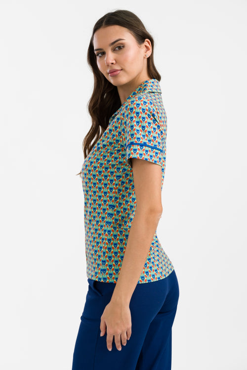 Sara Blouse Short Sleeve | Robin