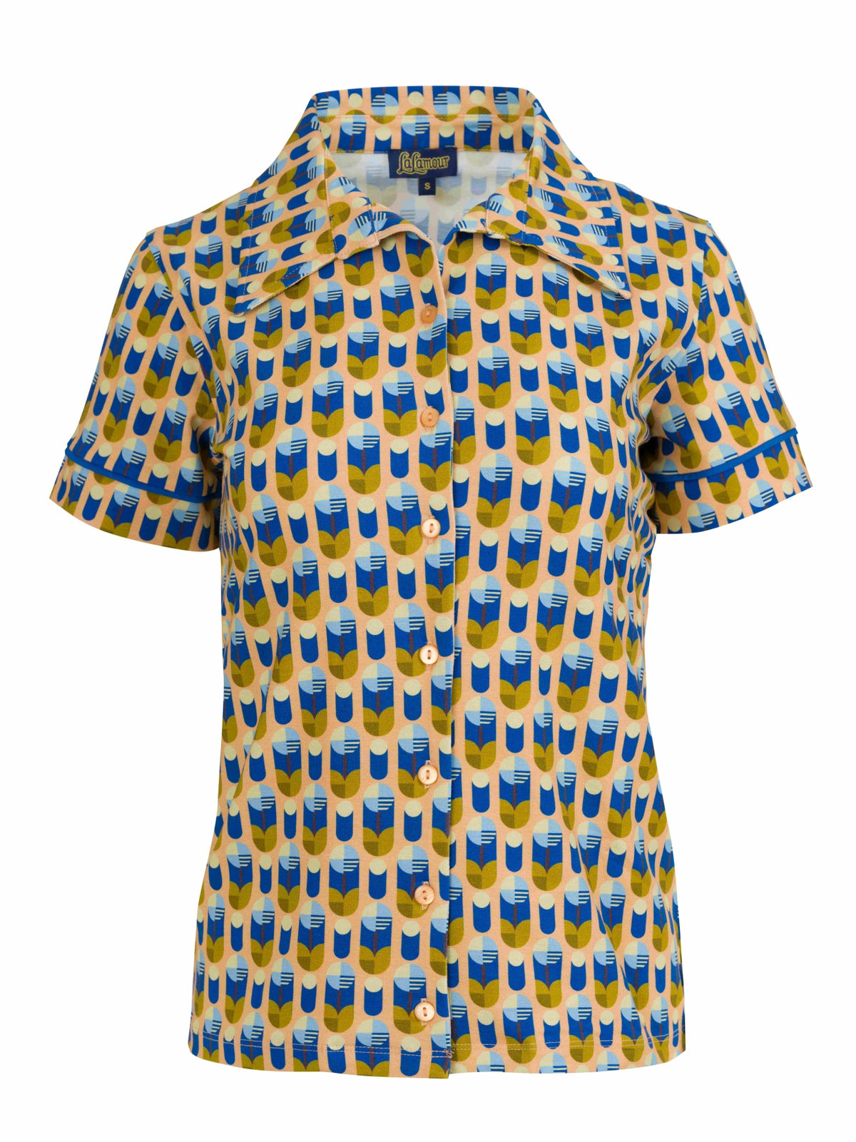 Sara Blouse Short Sleeve | Artificial Flower