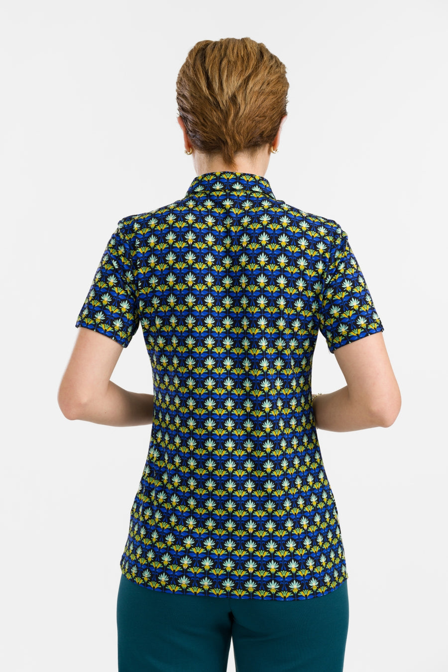 Sill Blouse Short Sleeve | Retro Flowers