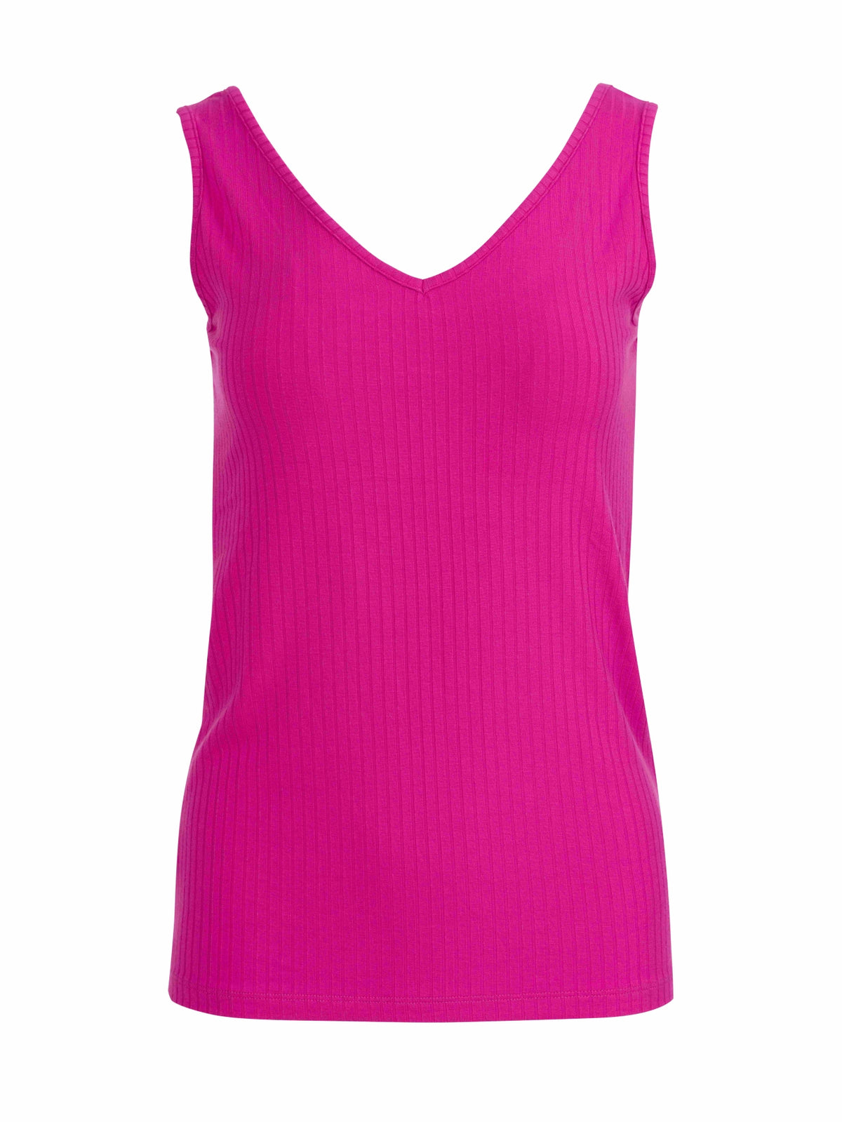 Stella Tank Top | Rib Fuchsia