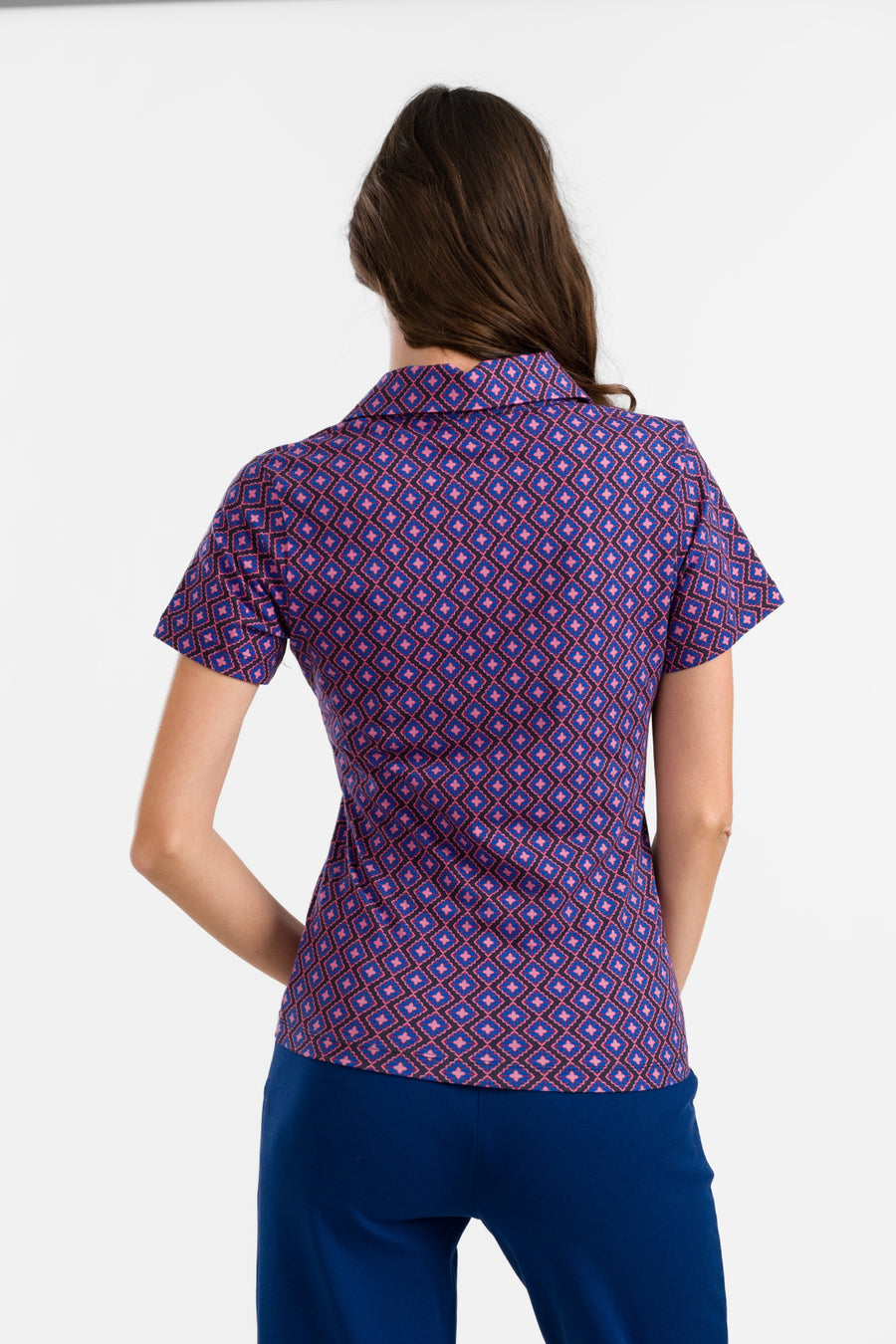Suzy Top Short Sleeve | Funky Squares