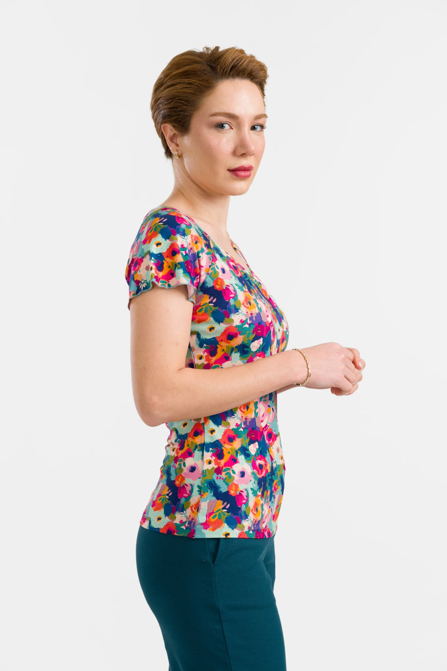 Butterfly Top Short Sleeve | Potpourri