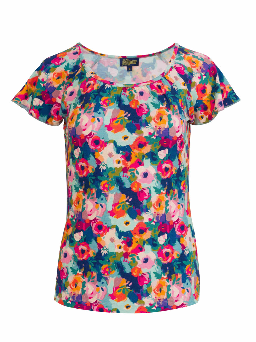 Butterfly Top Short Sleeve | Potpourri
