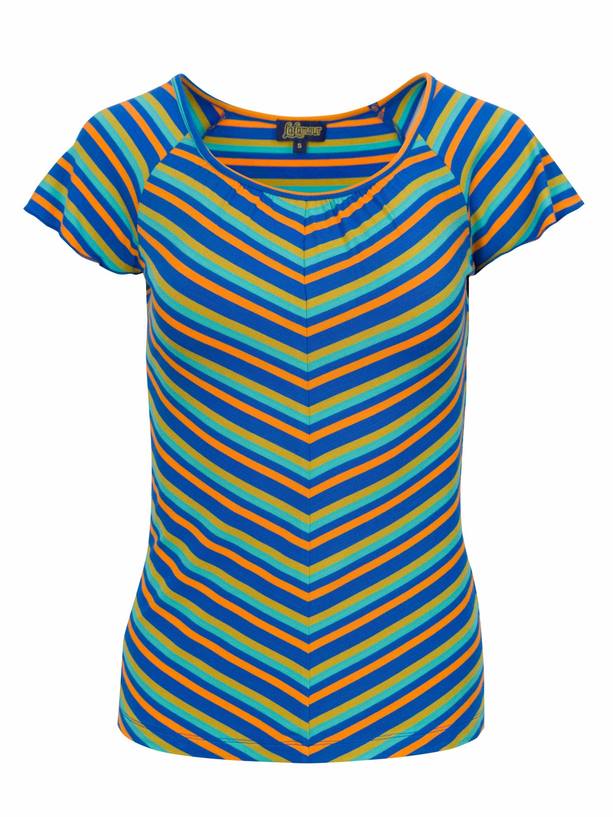 Butterfly Top Short Sleeve | Groovy Stripes