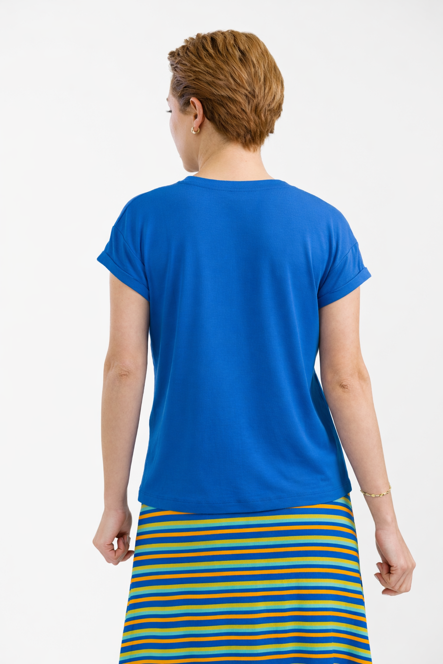 Vera Top | Plain Blue