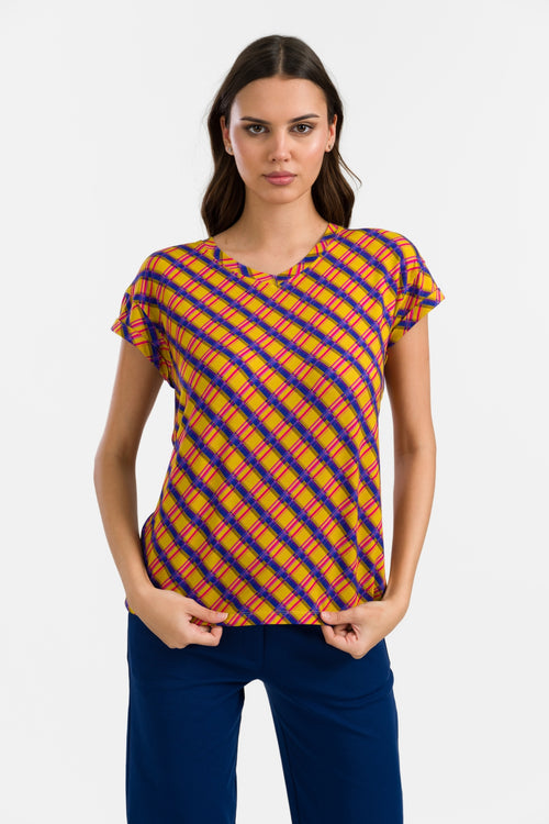 Vera Top | Groovy Tartan