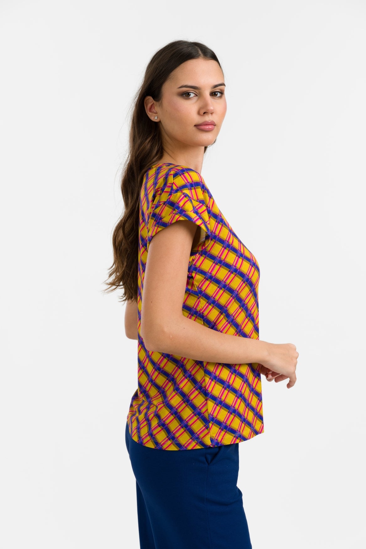 Vera Top | Groovy Tartan