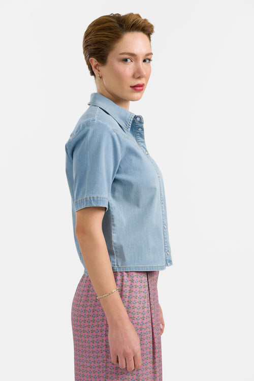 Layla Blouse | Denim