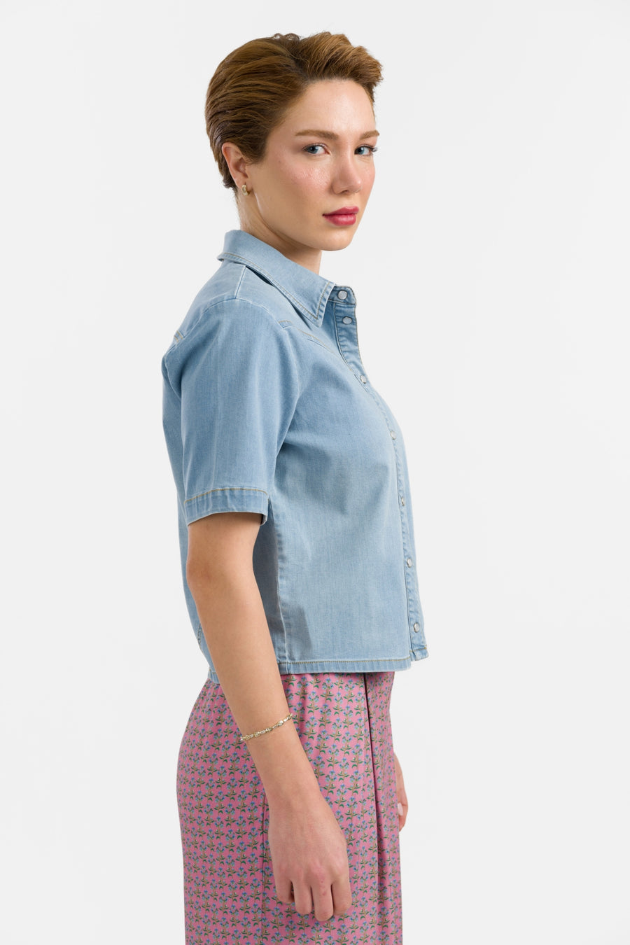 Layla Blouse | Denim