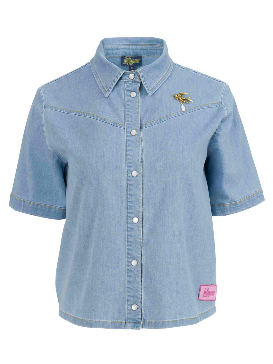 Layla Blouse | Denim