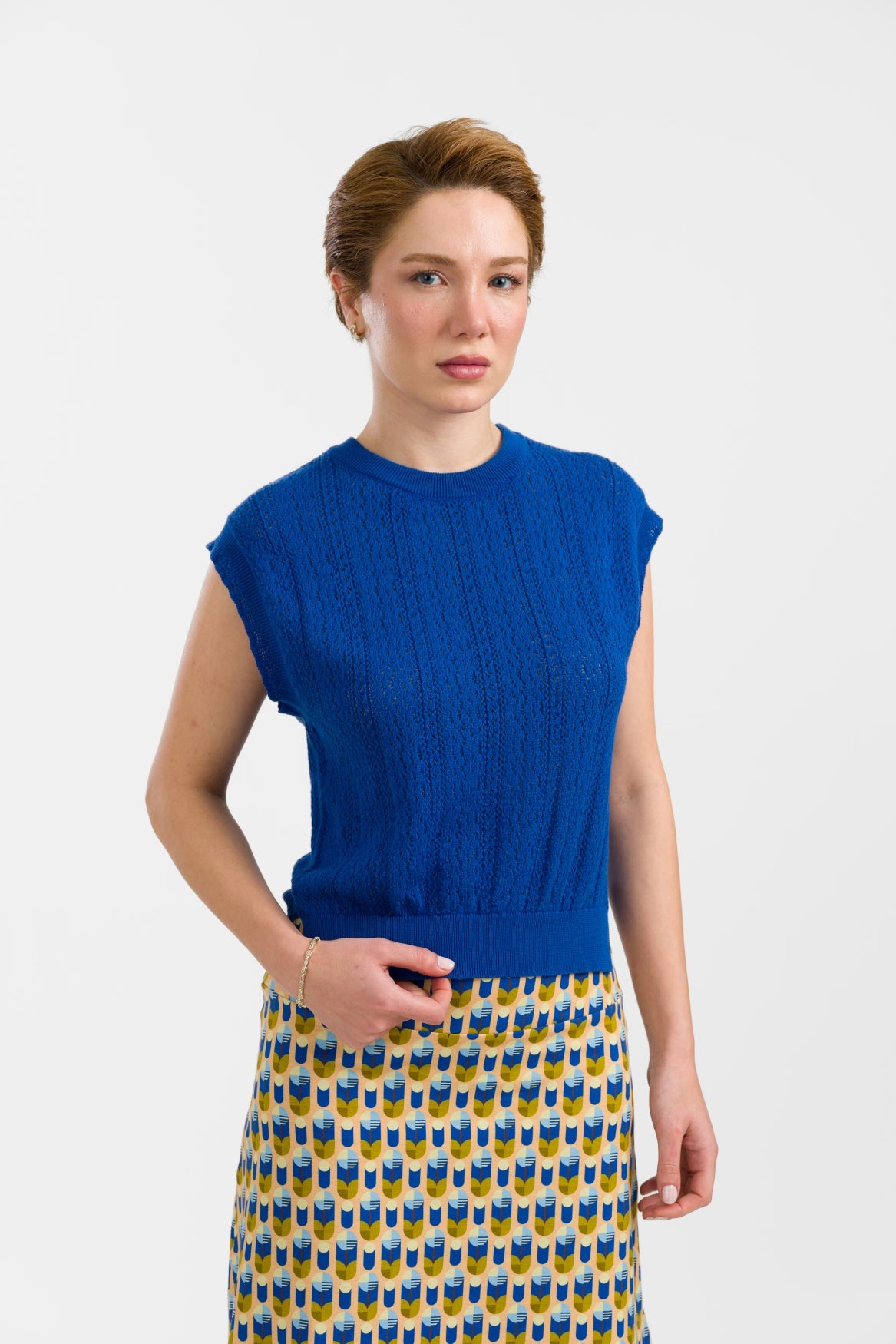 Knitwear Pippa Top | Blue