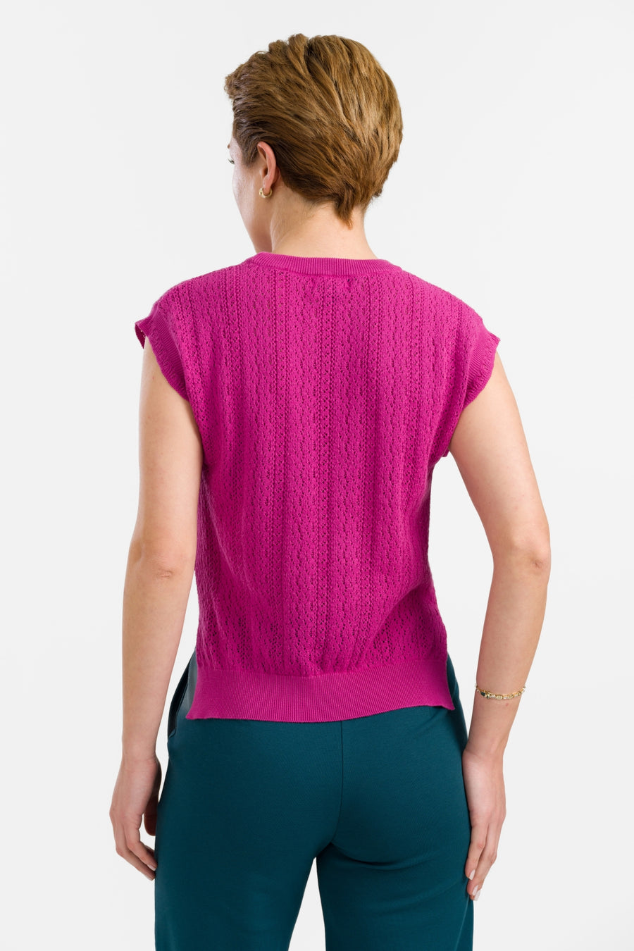 Knitwear Pippa Top | Fuchsia