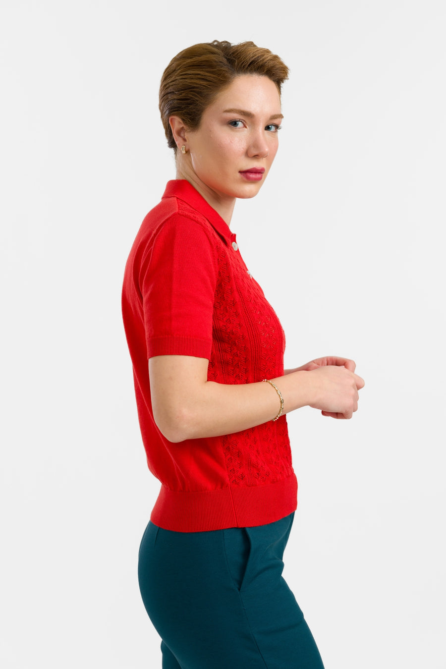 Knitwear Romy Top | Red