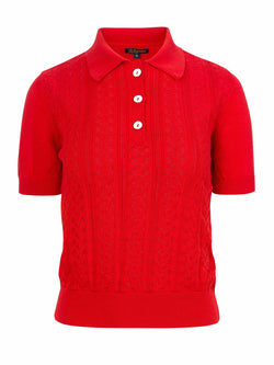 Knitwear Romy Top | Red
