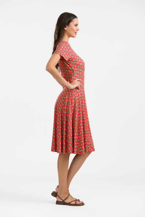 Daisy Dress Short Sleeve | Tropical Tango