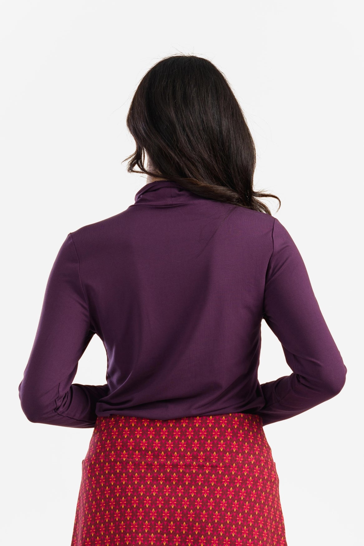 Rose Top | Ecovero Plain Aubergine