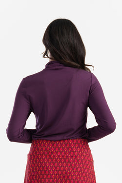 Rose Top | Ecovero Plain Aubergine