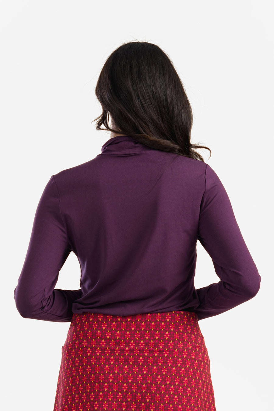 Rose Top | Ecovero Plain Aubergine