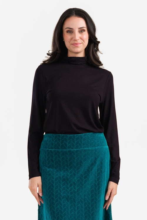 Rose Top | Ecovero Plain Black