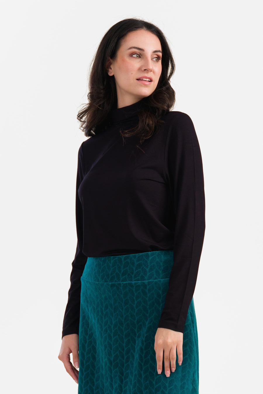 Rose Top | Ecovero Plain Black