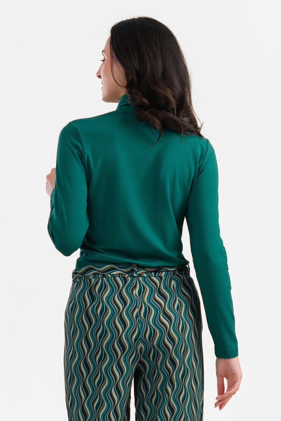 Rose Top | Ecovero Plain Green