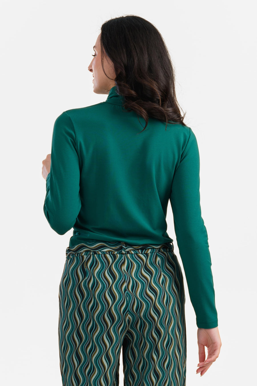 Rose Top | Ecovero Plain Green