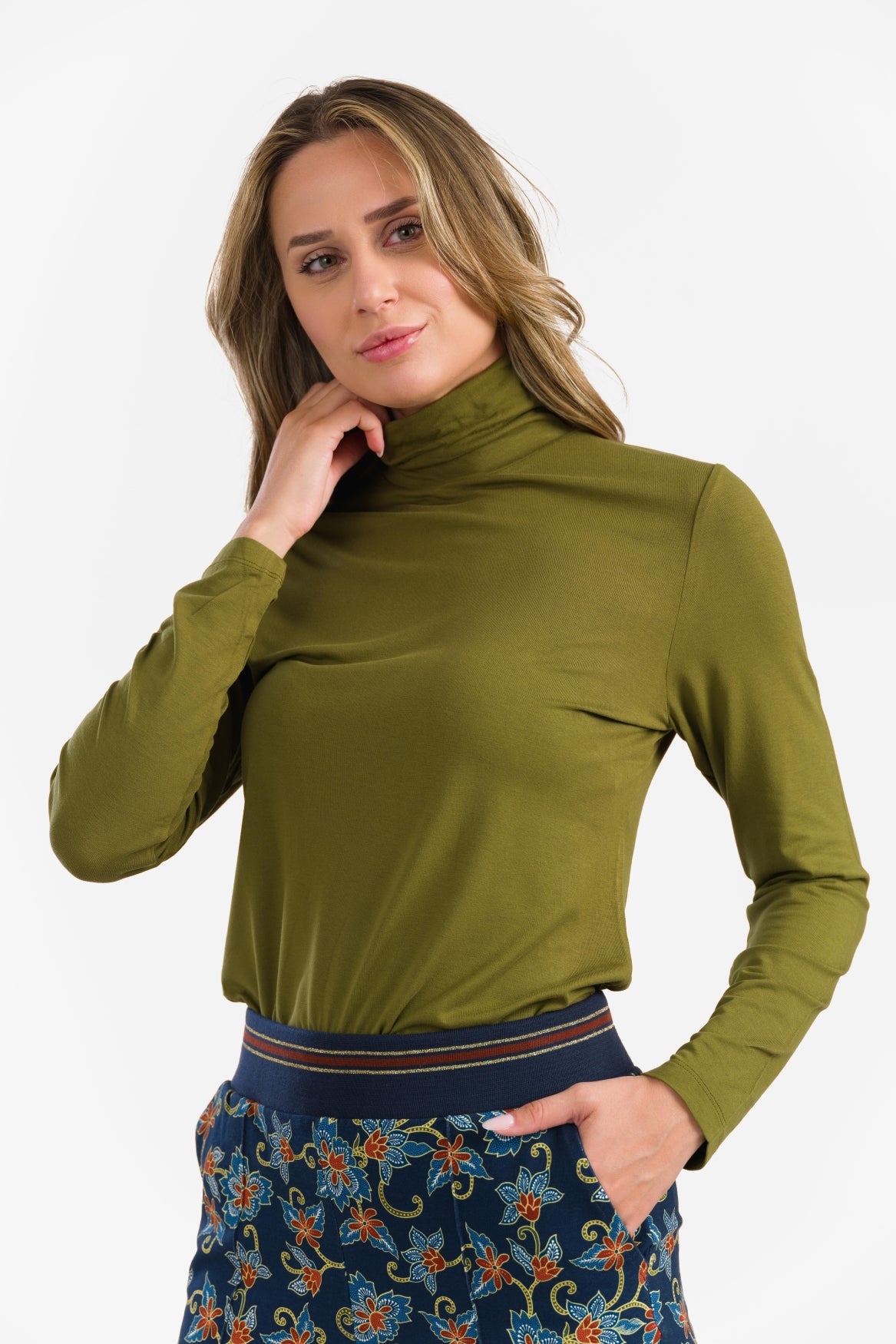 Rose Top | Ecovero Plain Olive