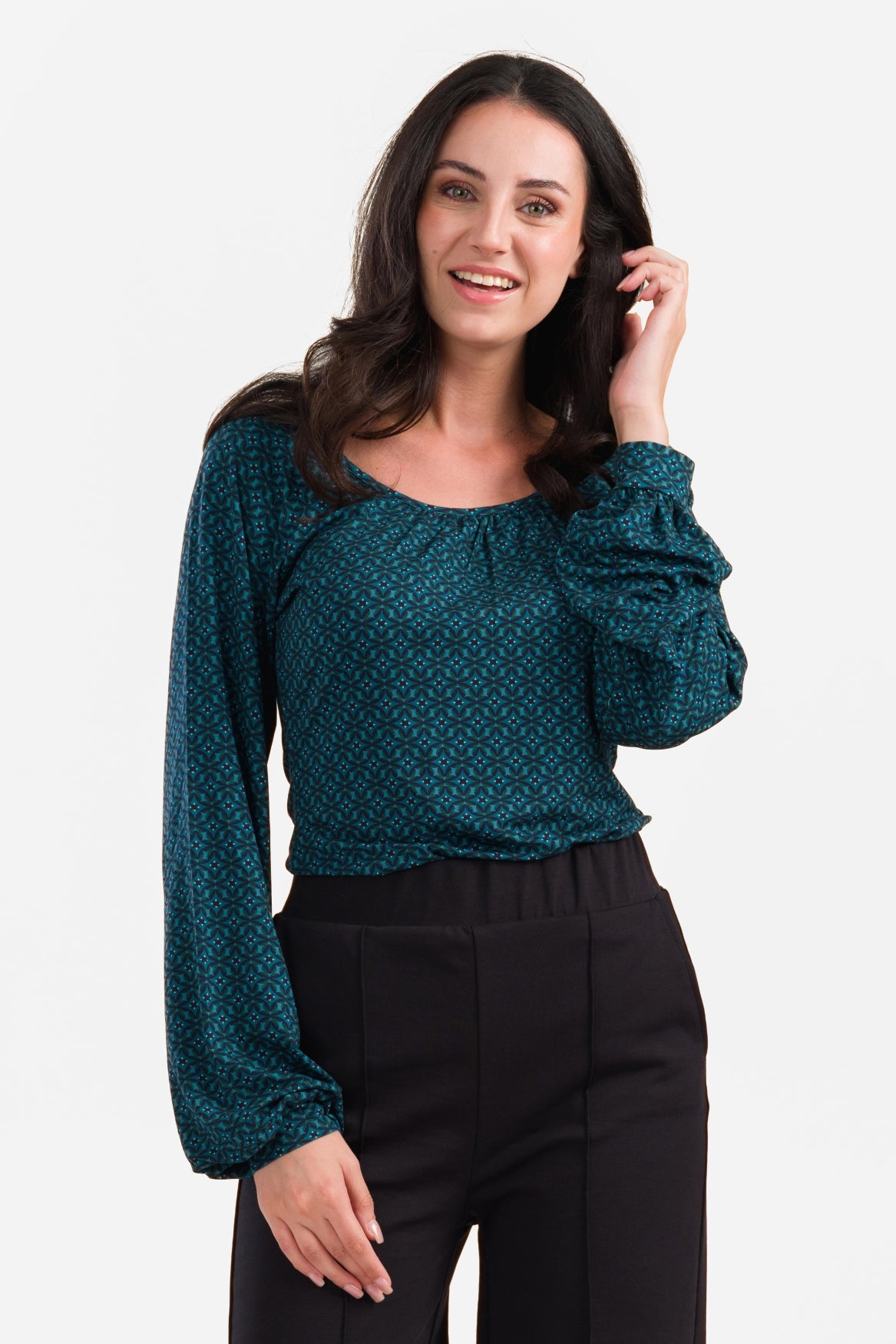 Jasmine Top | Lisbon Blue