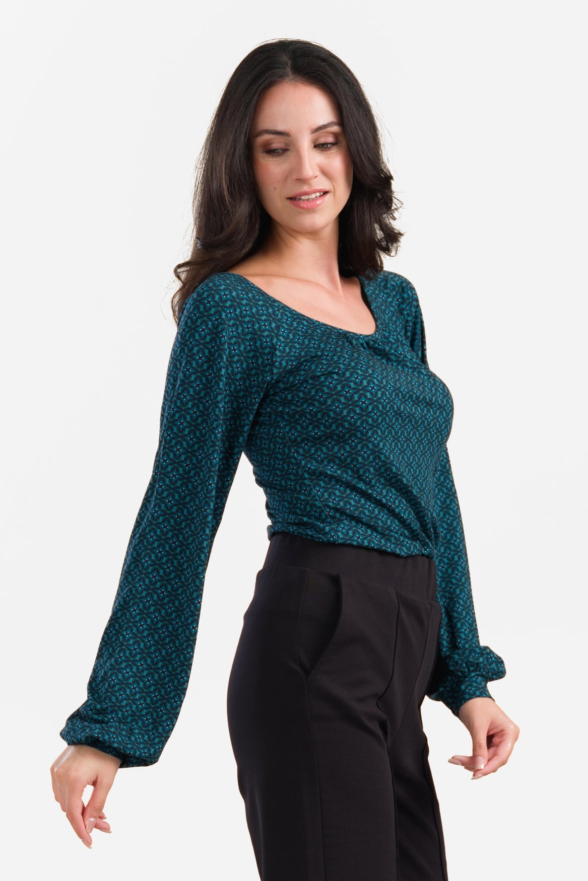 Jasmine Top | Lisbon Blue