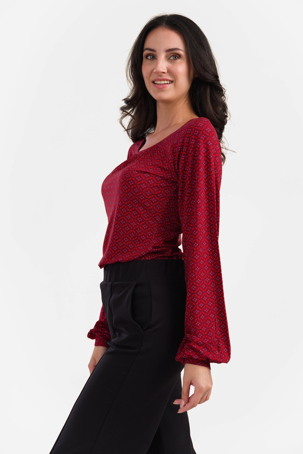 Jasmine Top | Lisbon Red